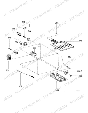 Взрыв-схема плиты (духовки) Juno JGH510SFG - Схема узла Functional parts